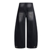 Gradient Washed Whiskered Relaxed Adjustable Hem Pants