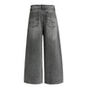 Vintage Washed Distressed Baggy Denim Jeans