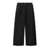 Raw Wash Wide Straight Denim Jeans