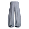Vintage American Stripe Wide-Leg Curved Trousers