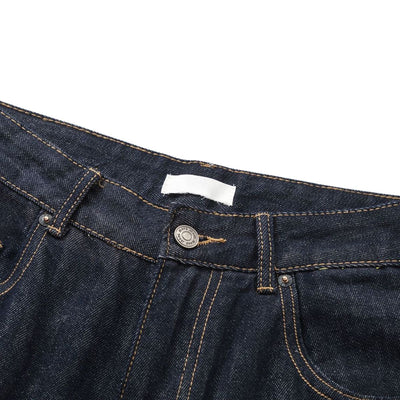 Vintage Washed Relaxed Straight-Leg Jeans