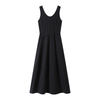 Scoop Neck Sleeveless Denim Maxi Dress