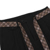 Washed Stripe Plaid Belt Relaxed Pants
