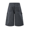 Vintage Washed Distressed Multi-Pocket Cargo Shorts