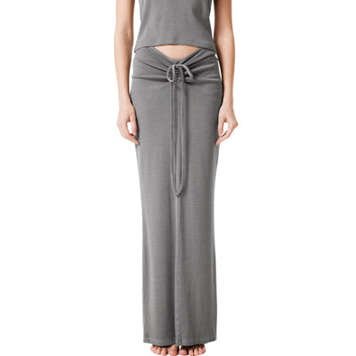 Women's Ribbed Long Maxi Skirt