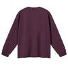 Solid Loose Fit Side Split Hem Long Sleeve T-Shirt