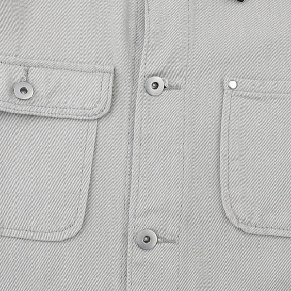 Vintage Barn Style Unisex Solid Color Denim Jacket