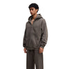 Double Slider Fleece Kangaroo Pocket Hoodie