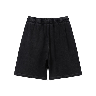 Men’s Vintage Wash Loose Fit Snowflake Waffle Shorts