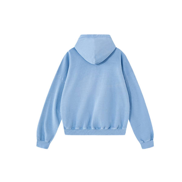 Retro Loose Washed Unique Pockets Hoodie
