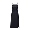 Spaghetti Strap Denim Slip Midi Dress