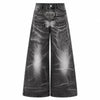 Butterfly Stud Barrel Leg Denim Jeans