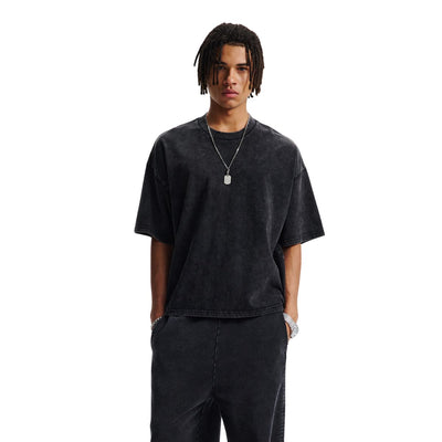 Vintage Washed Boxy Heavyweight Tee 275gsm