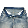 Retro Bleached Ripped Loose Fit Wide Leg Jeans