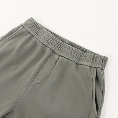 Washed Distressed Fabric Patchwork Vintage Pants