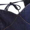 Flutter Sleeve A-Line Denim Minidress