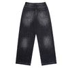 Vintage Blue Cat Whisker Studded Baggy Jeans
