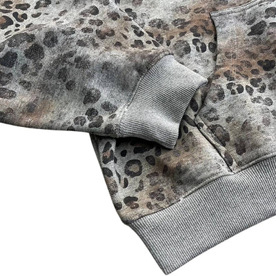 Heavyweight Leopard Camo Zip Hoodie