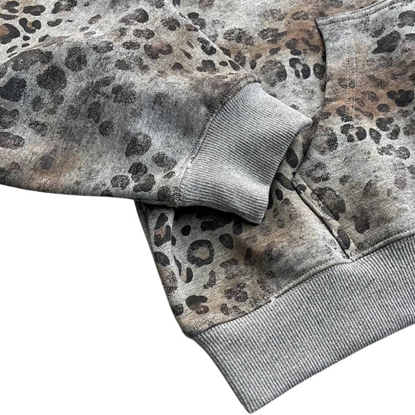 Heavyweight Leopard Camo Zip Hoodie