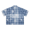 Heavyweight Distressed Plaid Box Polo Shirt 7.0oz