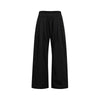 Relaxed Drawstring Wide Leg Casual Trousers