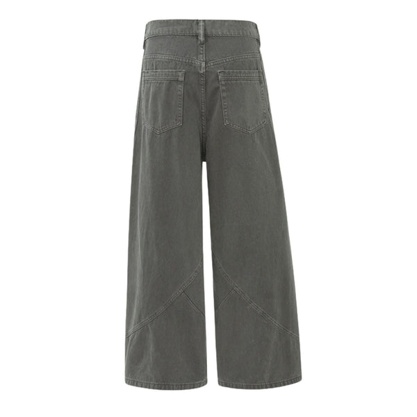 Patchwork Deconstructed Relaxed Loose Fit Stretch Casual Jogger Pants