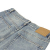 Vintage Washed Distressed Wide Leg Straight Jeans