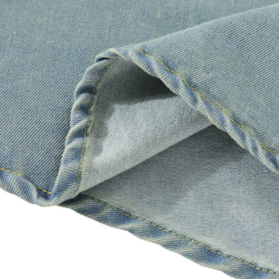 Vintage Washed Denim Slip Mididress
