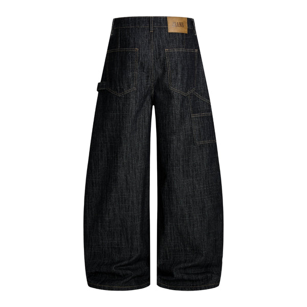Vintage Slub Carpenter Baggy Denim Pants