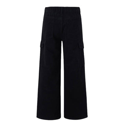 Washed Vintage Distressed High Waist Relaxed Wide Leg Draped Pants