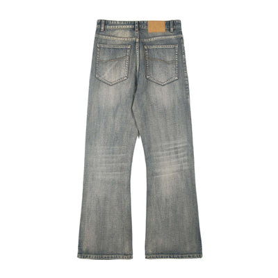 Vintage Whiskers Bootcut Jeans-INNBLAC