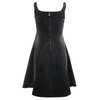 Strappy A-Line Washed Denim Mini Dress