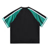 Breathable Mesh Contrast Retro Outdoor Activity Tee
