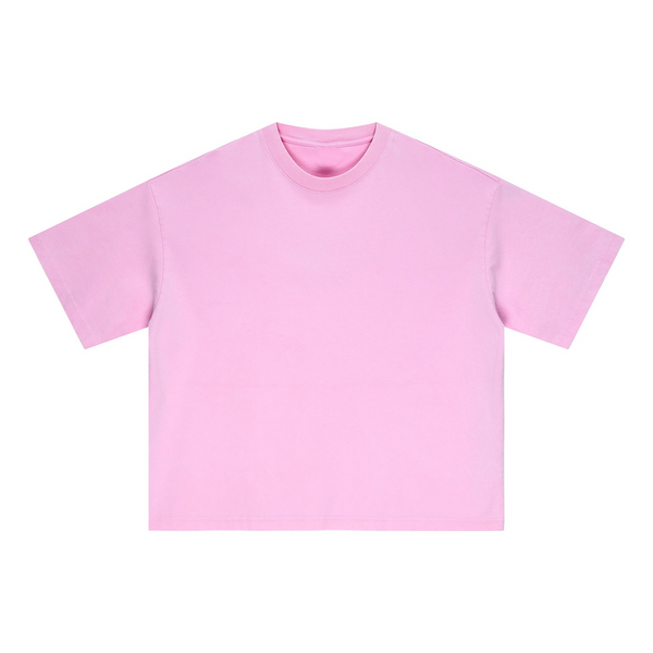 Oversized Vintage Wash Cotton Tee Shirt