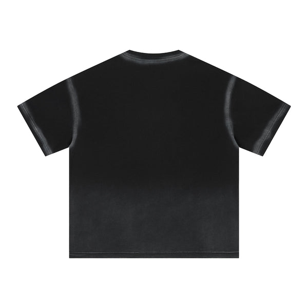Bold Gradient Fade Oversized Design T-Shirt