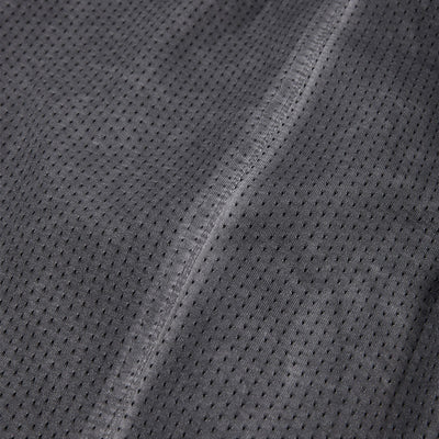 Lightweight Mesh Stand Collar Elastic Hem Zip Jacket