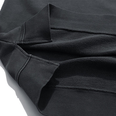 Vintage Washed Ninja Sleeve Split Hem Sweatshirt