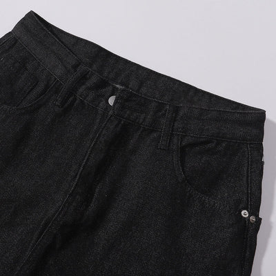 Shibuya Dragon Embroidered Wide Leg Jeans