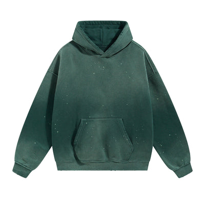 Destroyed Oversized Acid Wash Bleach Splatter Hoodie