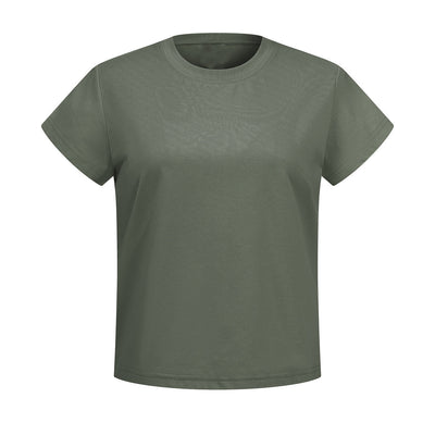 Classic Crew Neck Comfortable Versatile Everyday Tee