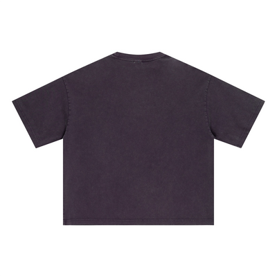 Oversized Vintage Wash Cotton Tee Shirt