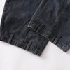Faded Wash Panel Stitching Barrel-Leg Jeans