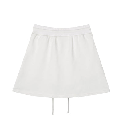 Solid Color A-Line Mini Skirt