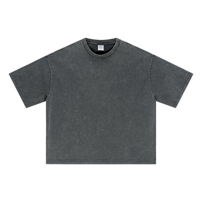 Oversized Vintage Wash Cotton Tee Shirt