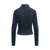 Double-Slider Zipper Fleece Cropped Sweatshirt
