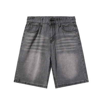 Vintage Washed Knee Length Denim Bermuda Shorts
