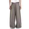 Double-Pleat Baggy Wide-Leg Trousers