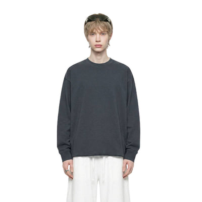 Vintage Washed Drop Shoulder Long Sleeve Shirt