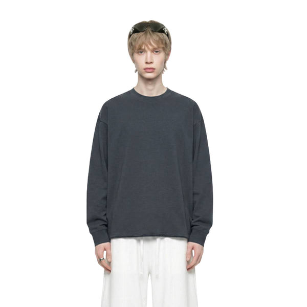 Vintage Washed Drop Shoulder Long Sleeve Shirt
