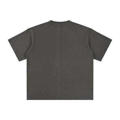 Heavyweight Waffle Split-Hem Texture T-Shirt